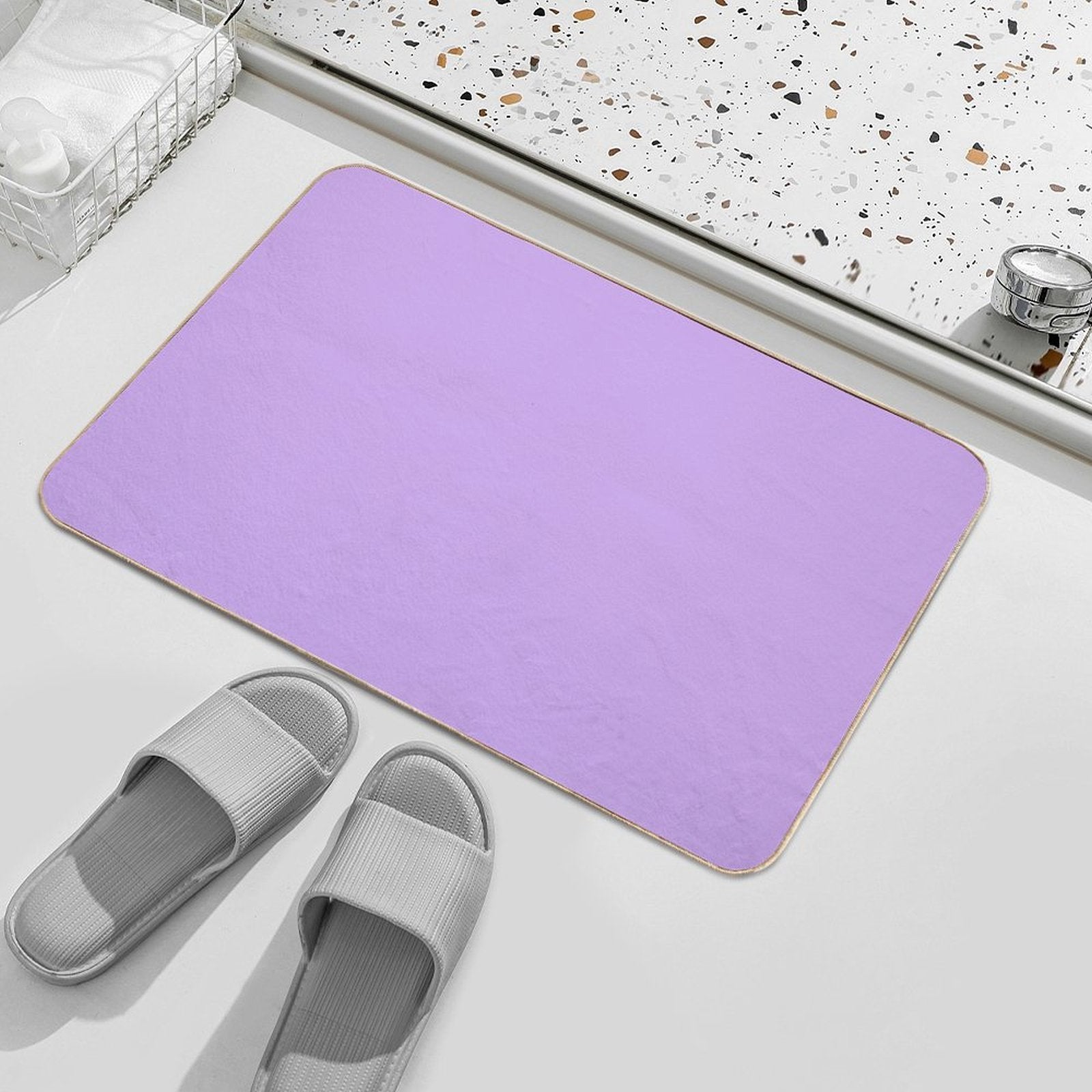 Lilac  Dirt-Trapping Bath Mat