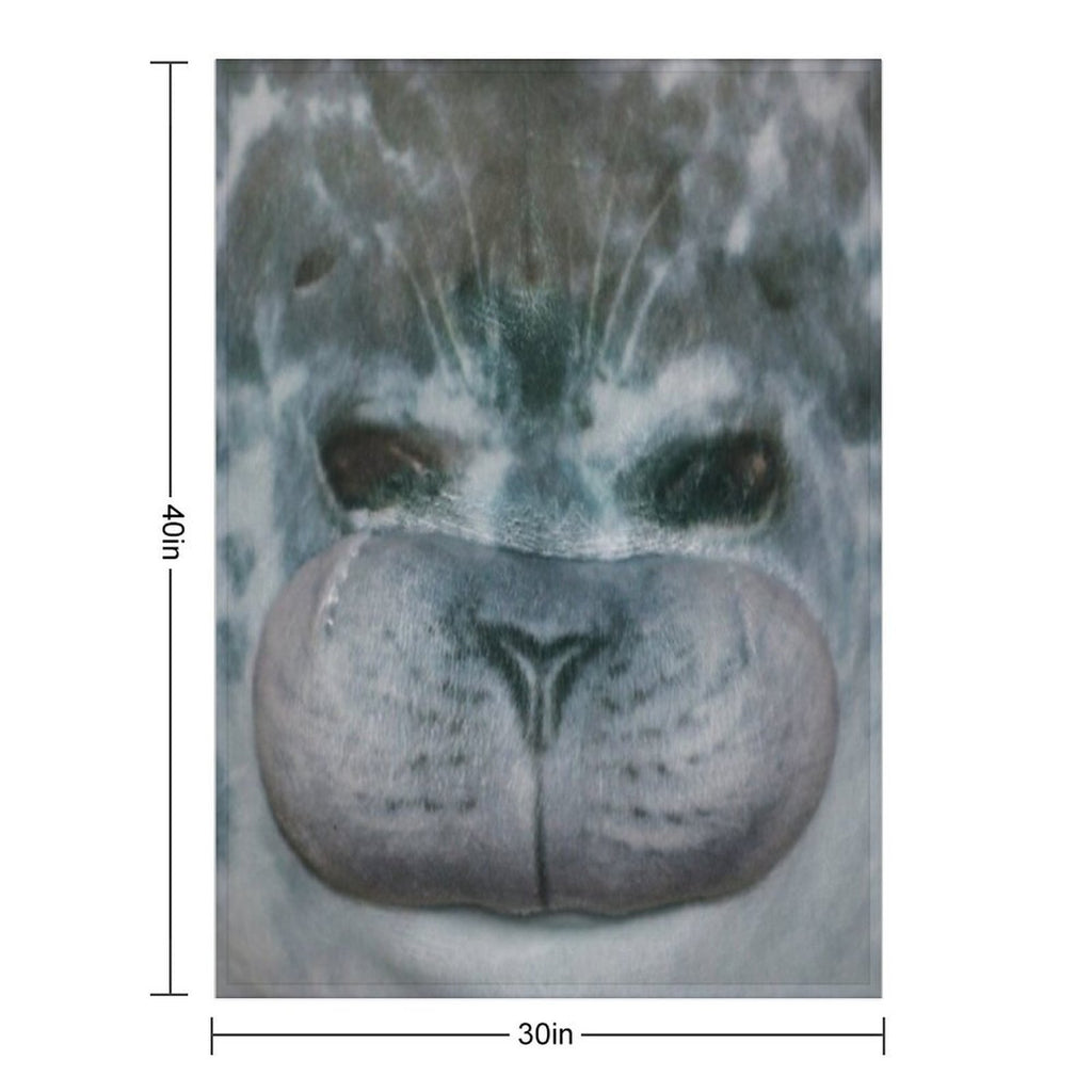 Chubby Blob Seal All-season Throw Blanket