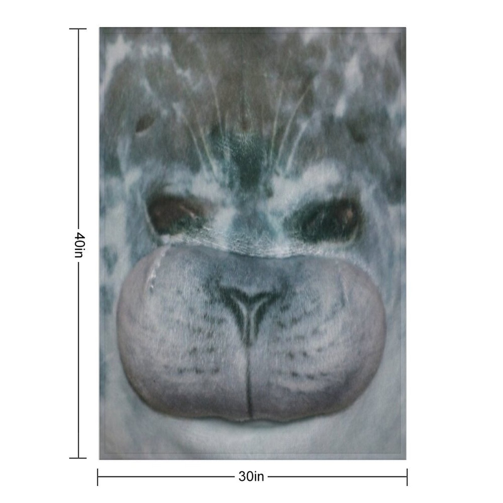 Chubby Blob Seal All-season Throw Blanket