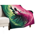 Elphaba & Glinda Wicked The Musical Defying Gravity Compact Throw Blanket