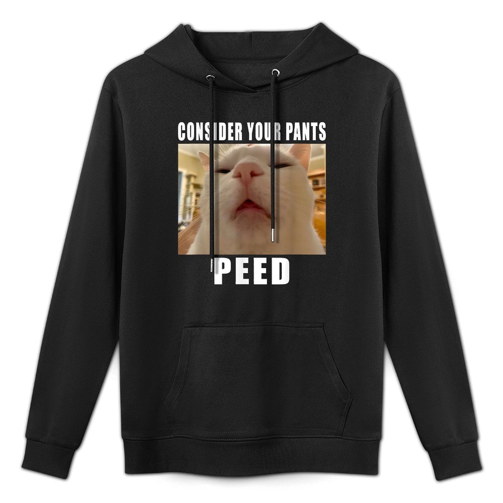 Consider Your Pants Peed Meme, Funny Cat Meme Colorfast Hoodie