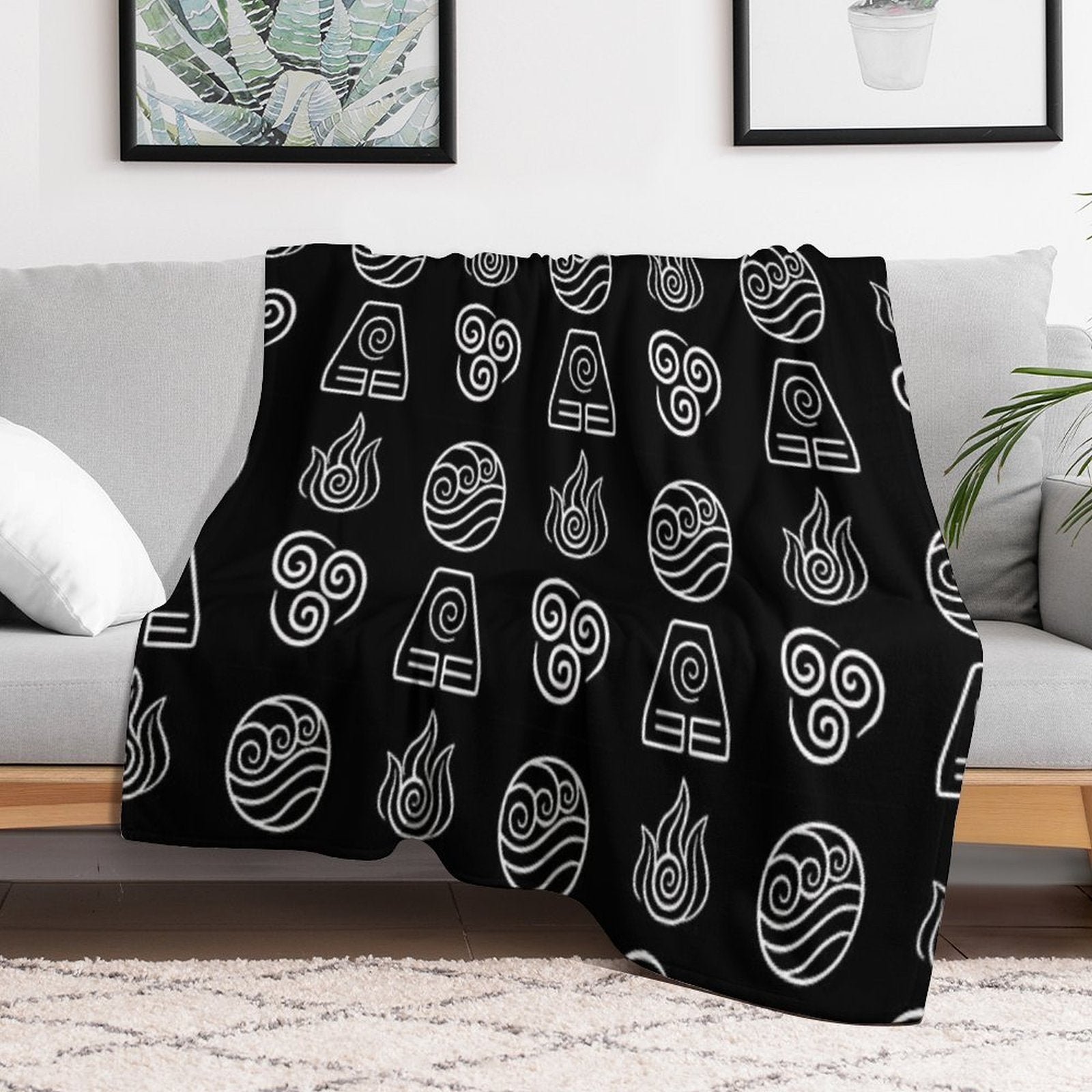 Avatar - The Four Elements Gift-ready Throw Blanket