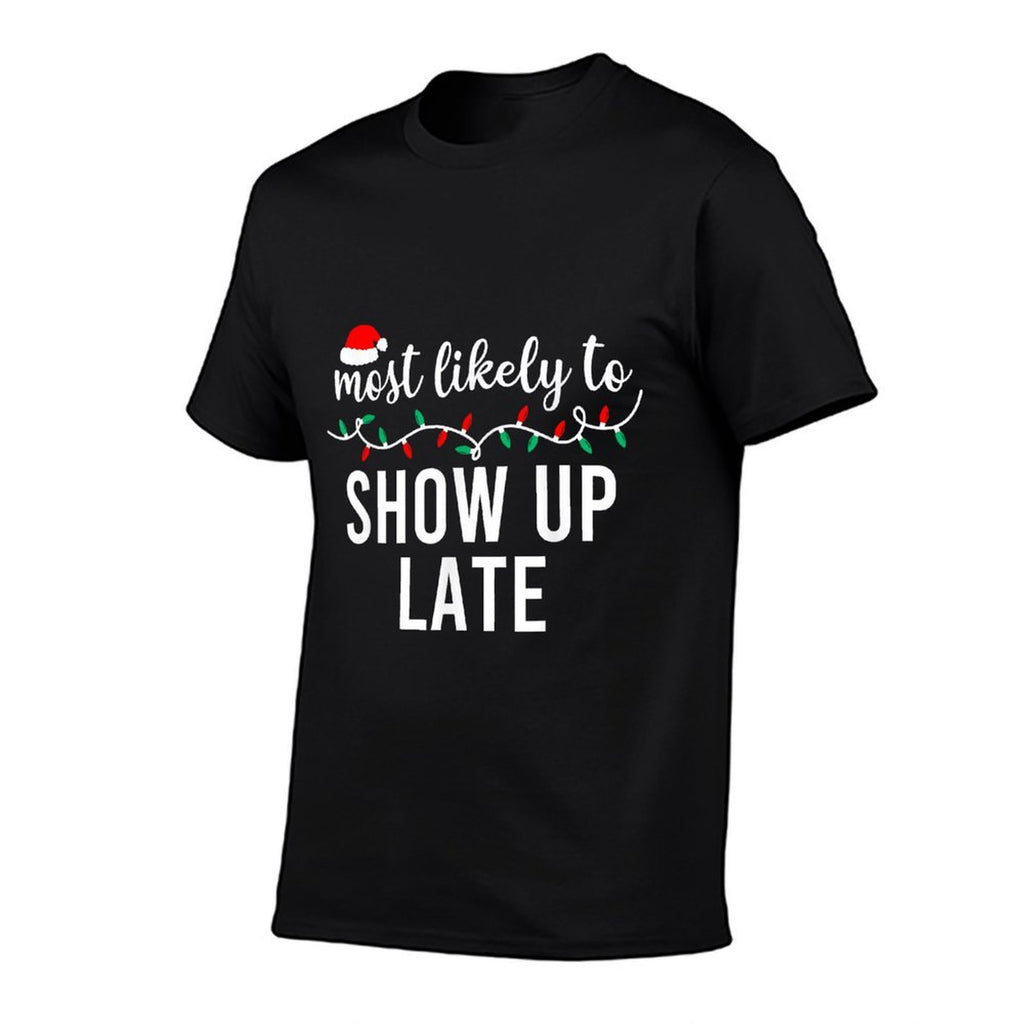 Most Likely To Christmas Matching Family Pajamas Funny  Fade-proof Color T-Shirt