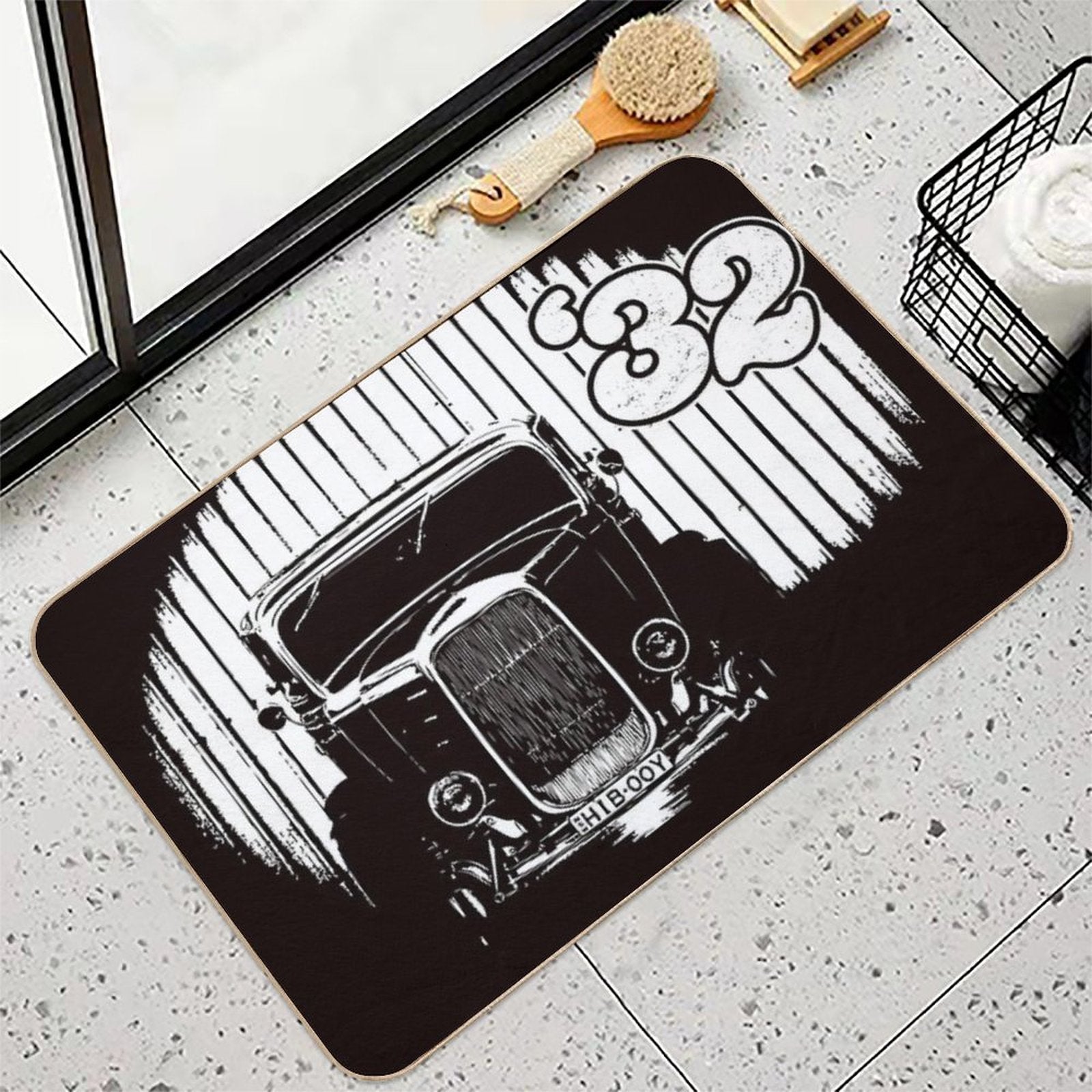 1932 Ford Coupe Hot Rod  High-Traffic Bath Mat