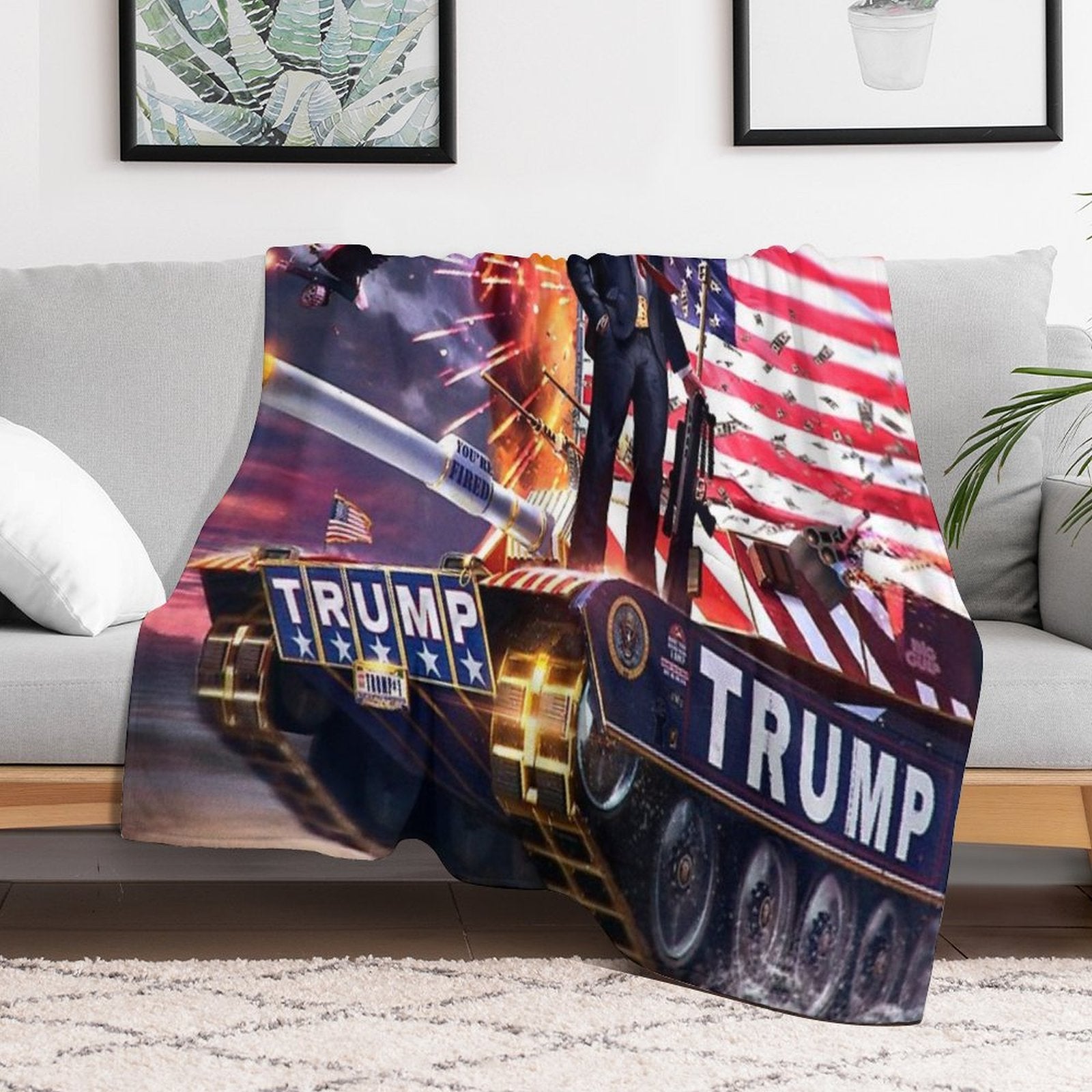 Donald Trump Anti-pilling Throw Blanket