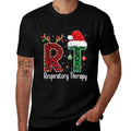 Respiratory Therapist Funny Christmas Future Nurse Design  Fade-proof Color T-Shirt
