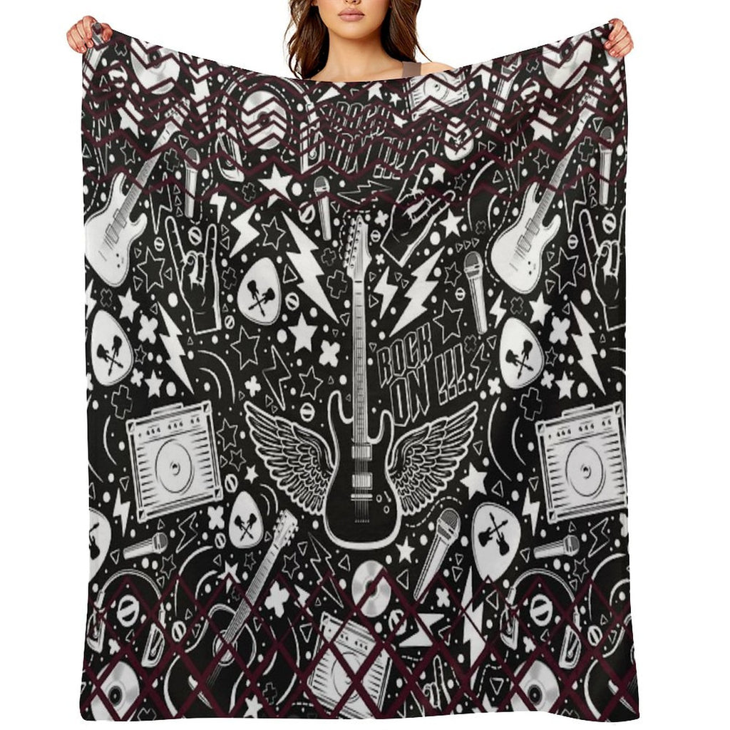 Rock Stampade Multi-functional Throw Blanket