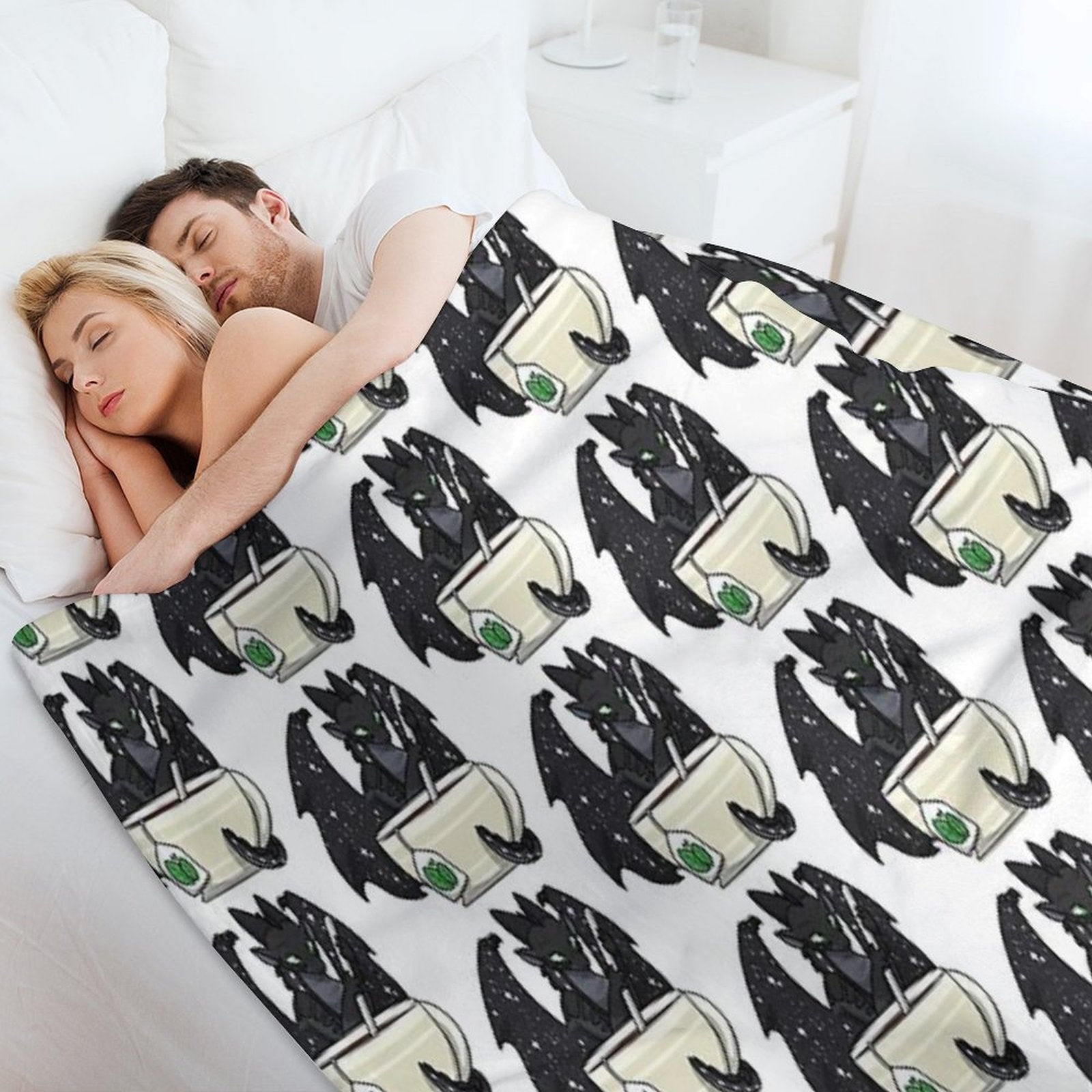 Starflight with Tea Easy Care Throw Blanket