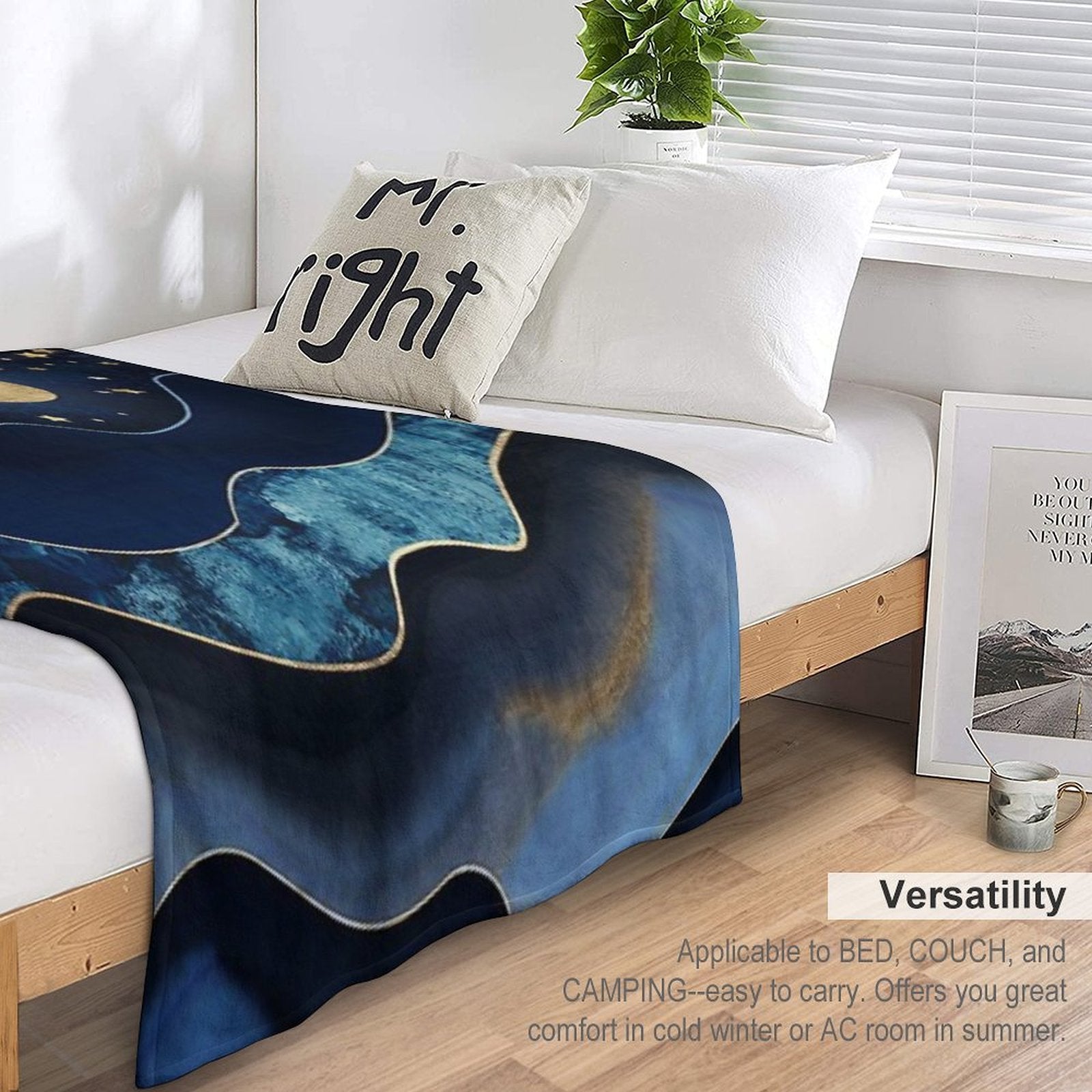 Golden Moon Eco-conscious Throw Blanket