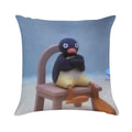 Angry Pingu Soft Multiple Sizes Throw Pillow