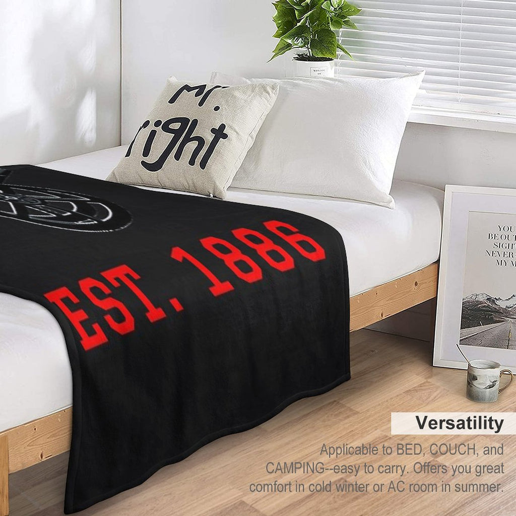 Established 1886 Wrinkle-free Throw Blanket