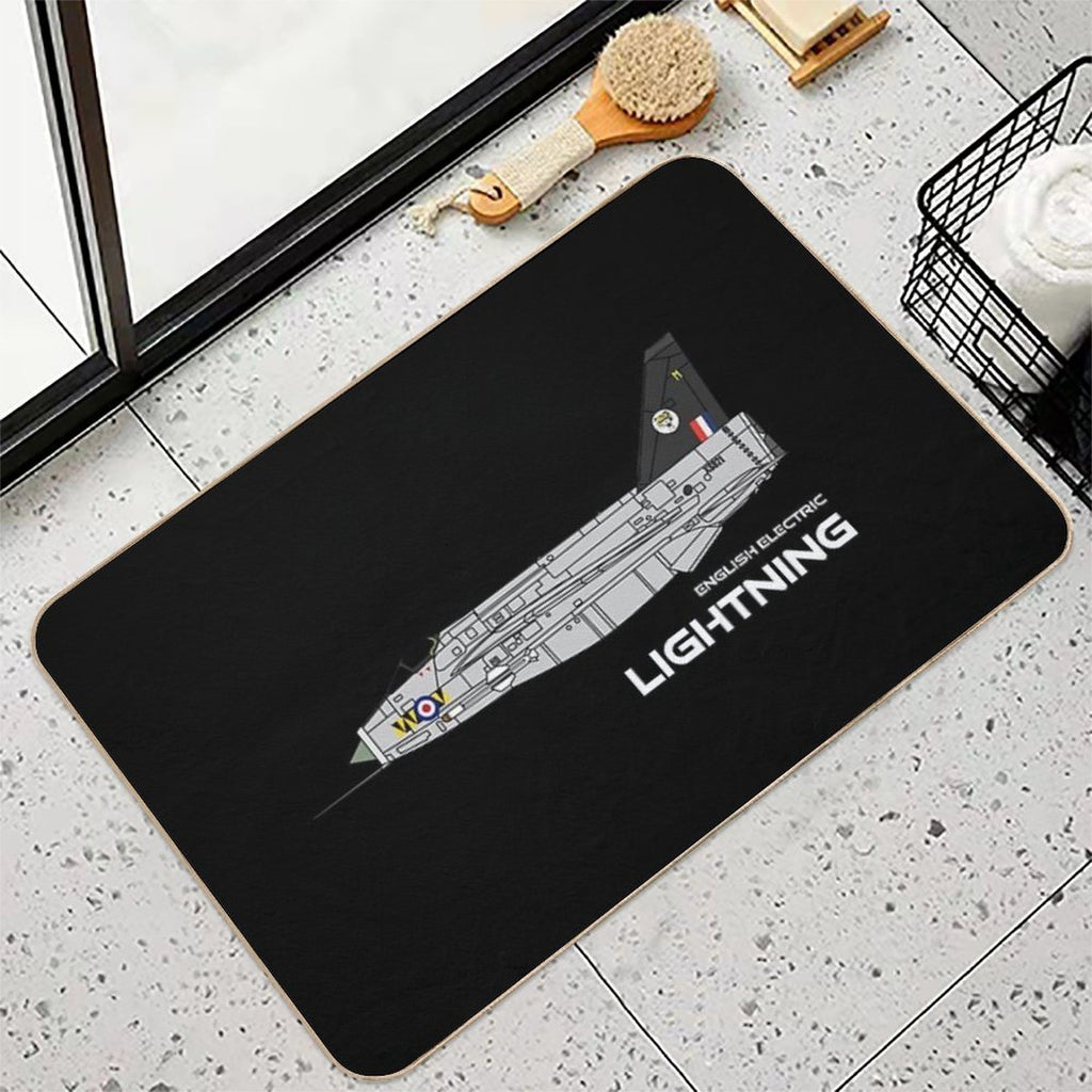 English Electric Lightning (74 Sqd RAF)  Fade-Resistant Bath Mat