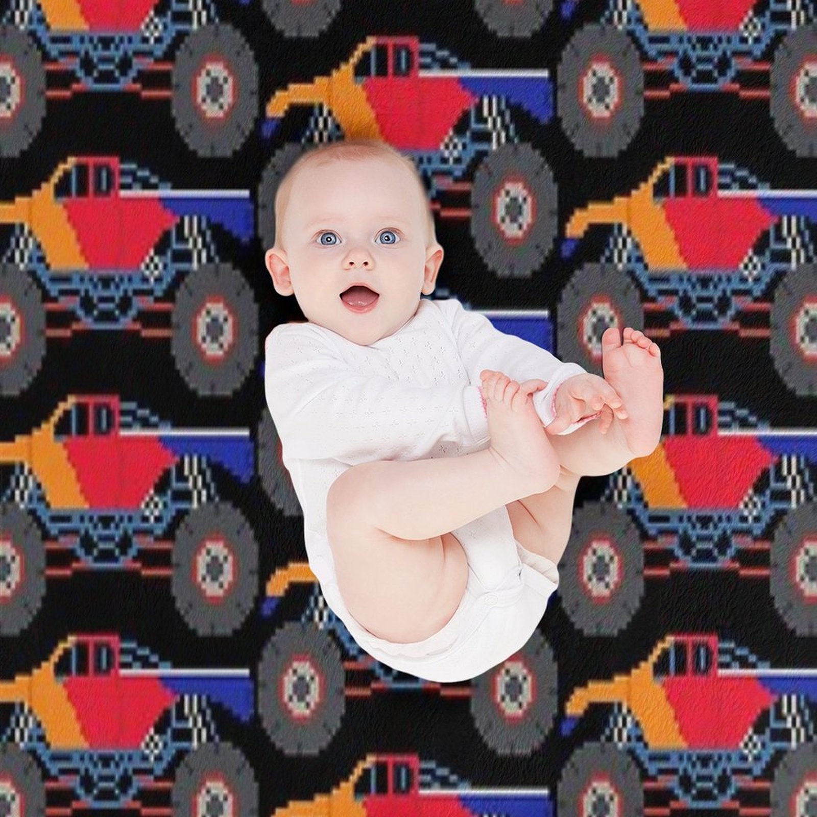 Monster Truck - The Kids' Picture Show Eco-conscious Throw Blanket