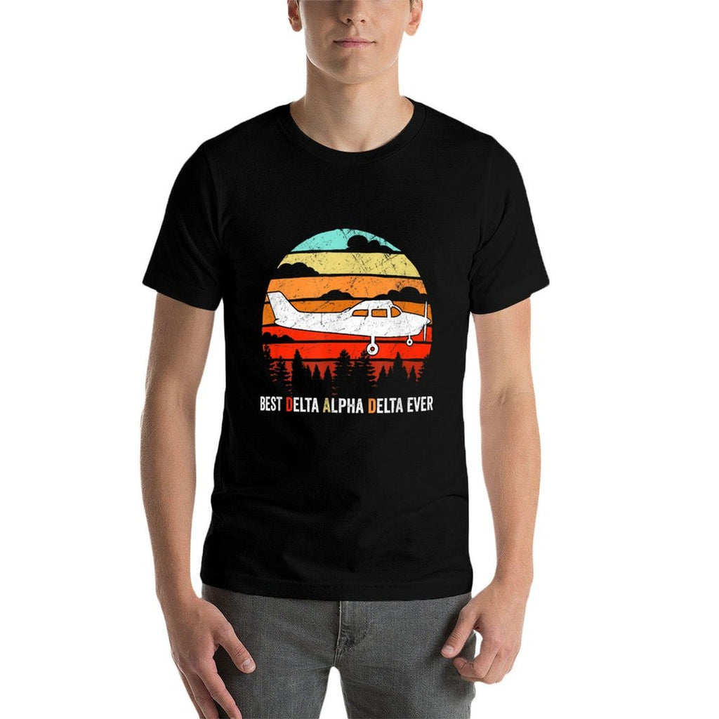 Airplane Pilot Best Dad Flying Gift  High-quality Stitching T-Shirt