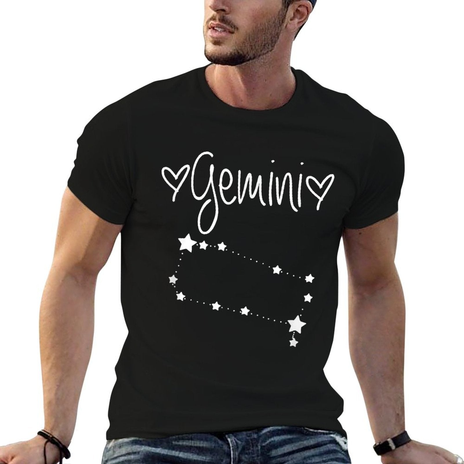 Gemini Zodiac Sign Horoscope Astrology May June Birthday  Tagless Design T-Shirt