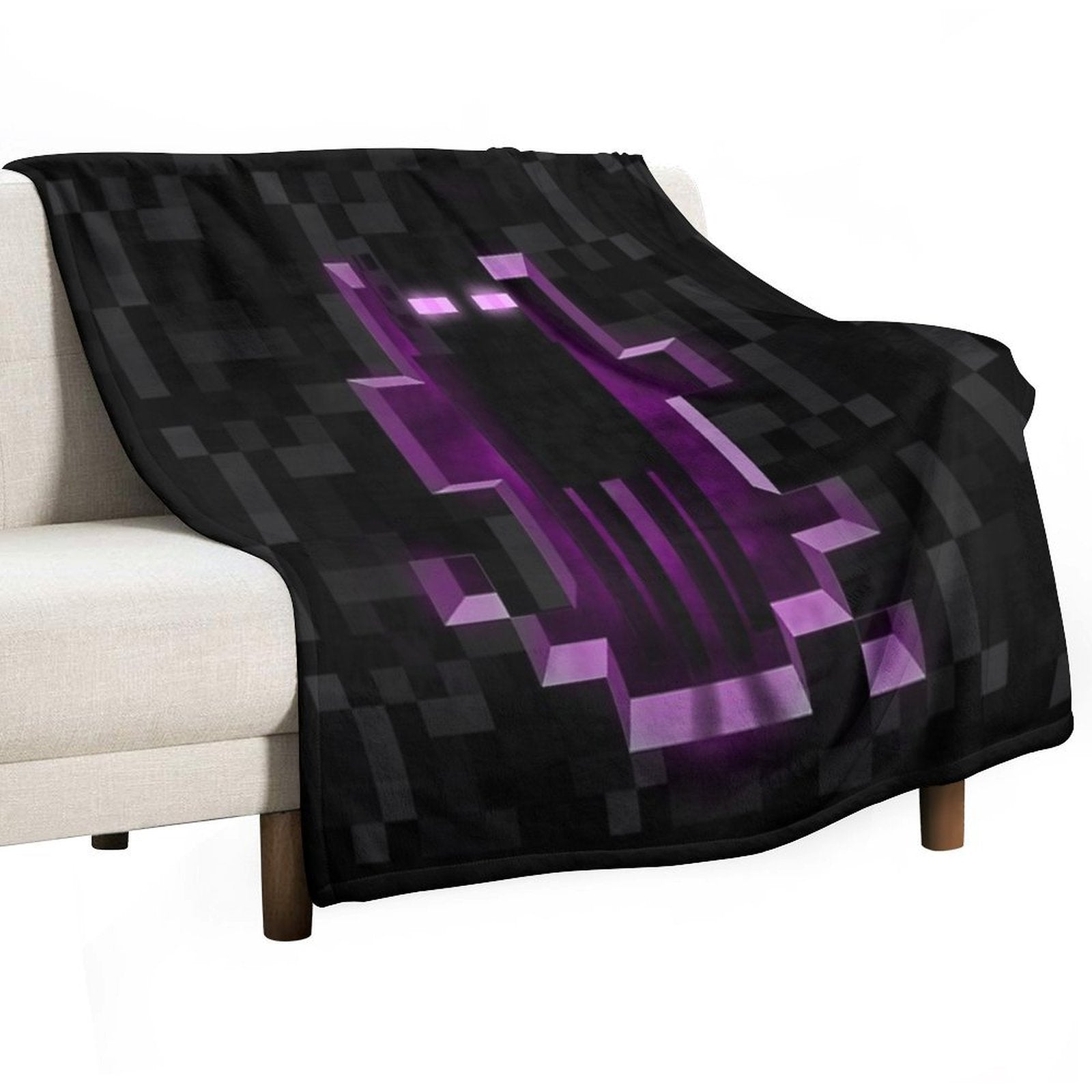 Enderman Minecrafter Enderdragon Eco-conscious Throw Blanket