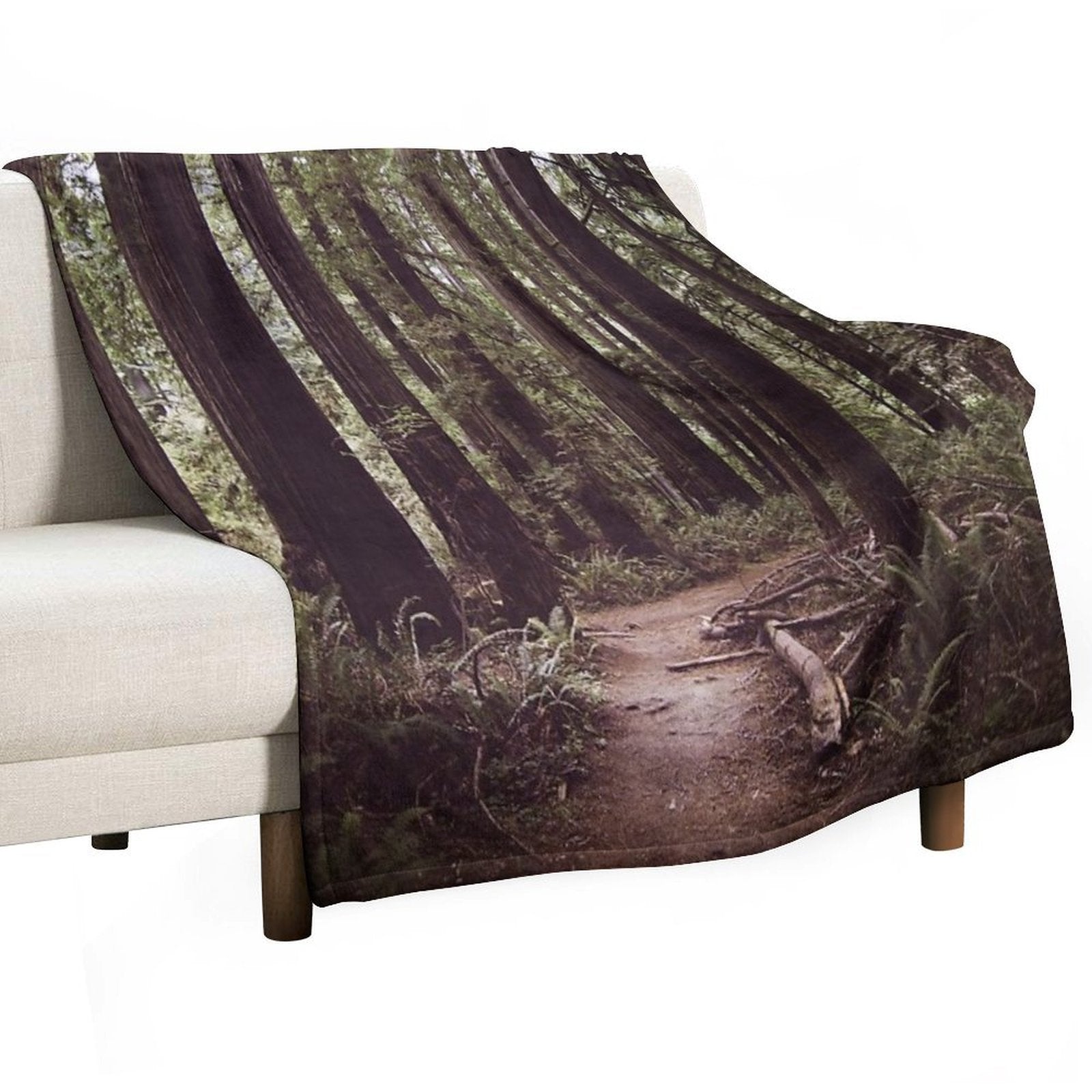 Redwood Forest Easy Care Throw Blanket