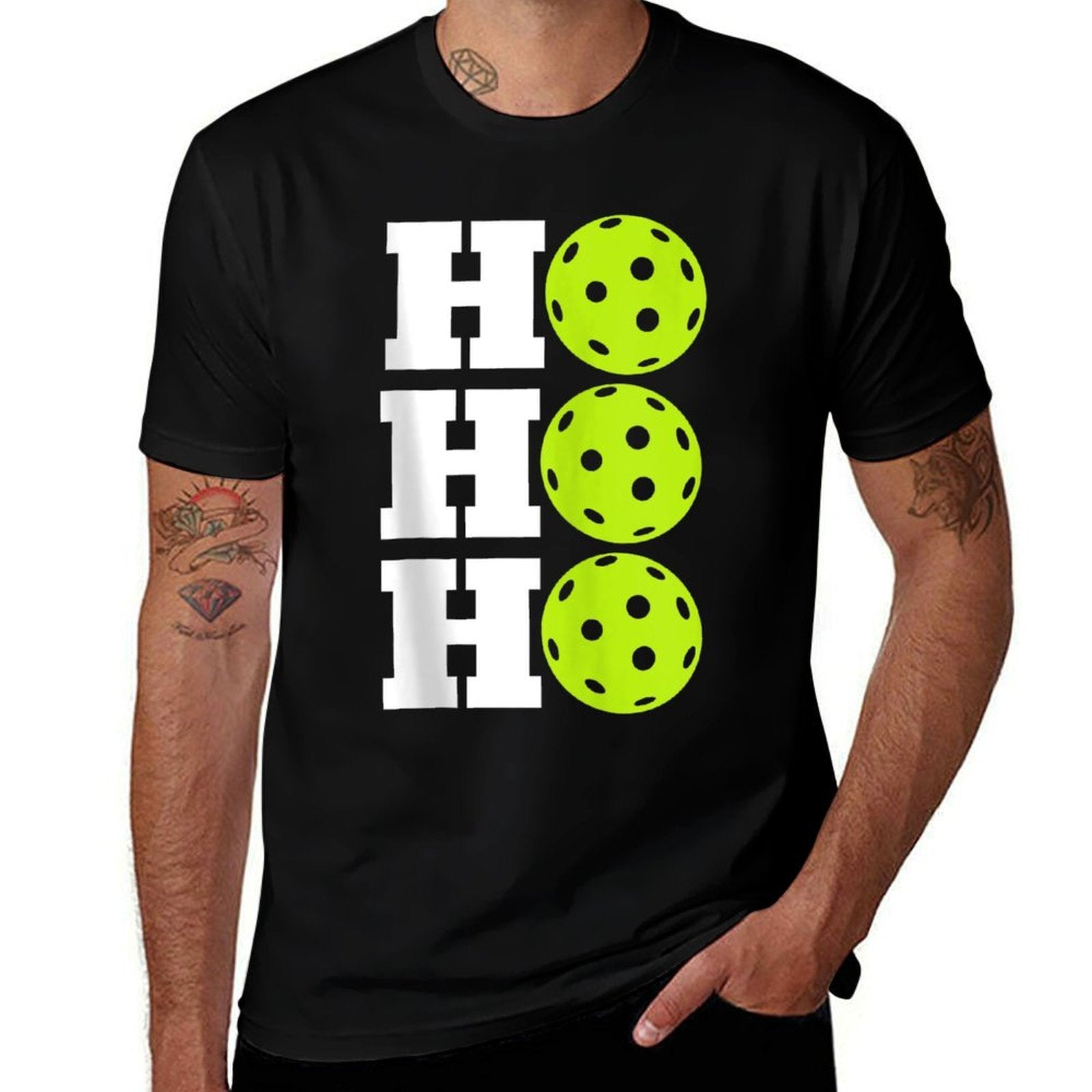 Christmas Pickleball  Trendy Pattern T-Shirt
