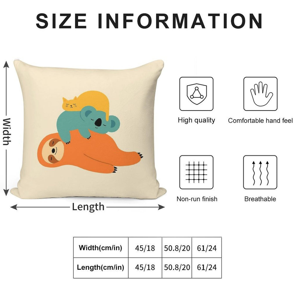Being Lazy Soft Fade-Resistant Throw Pillow