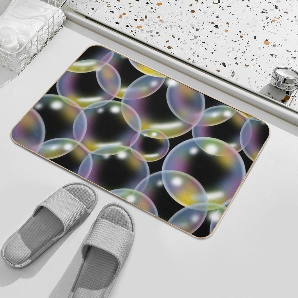 Overlapping Bubbles Pattern (Large)  Odorless Bath Mat