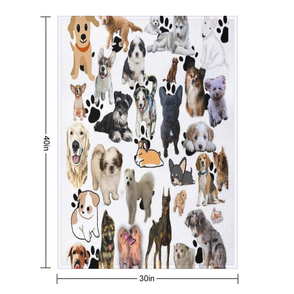 Dog Lovers Anti-pilling Throw Blanket