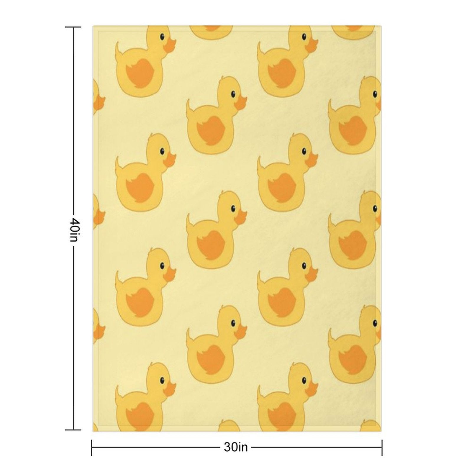 Rubber Duck Wrinkle-free Throw Blanket