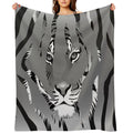 Hidden Tiger In The Dark Sustainable Throw Blanket