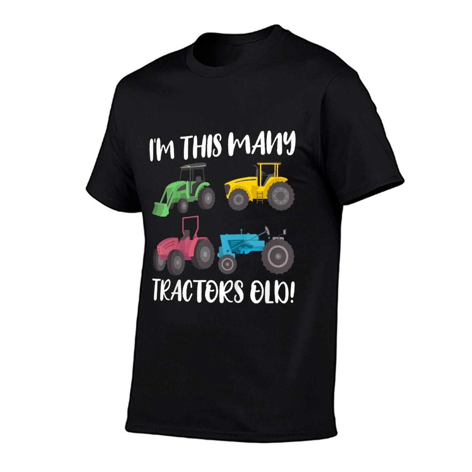 Kids 4 Years Old Boy Tractors Old 4th Birthday Boys  Lightweight T-Shirt