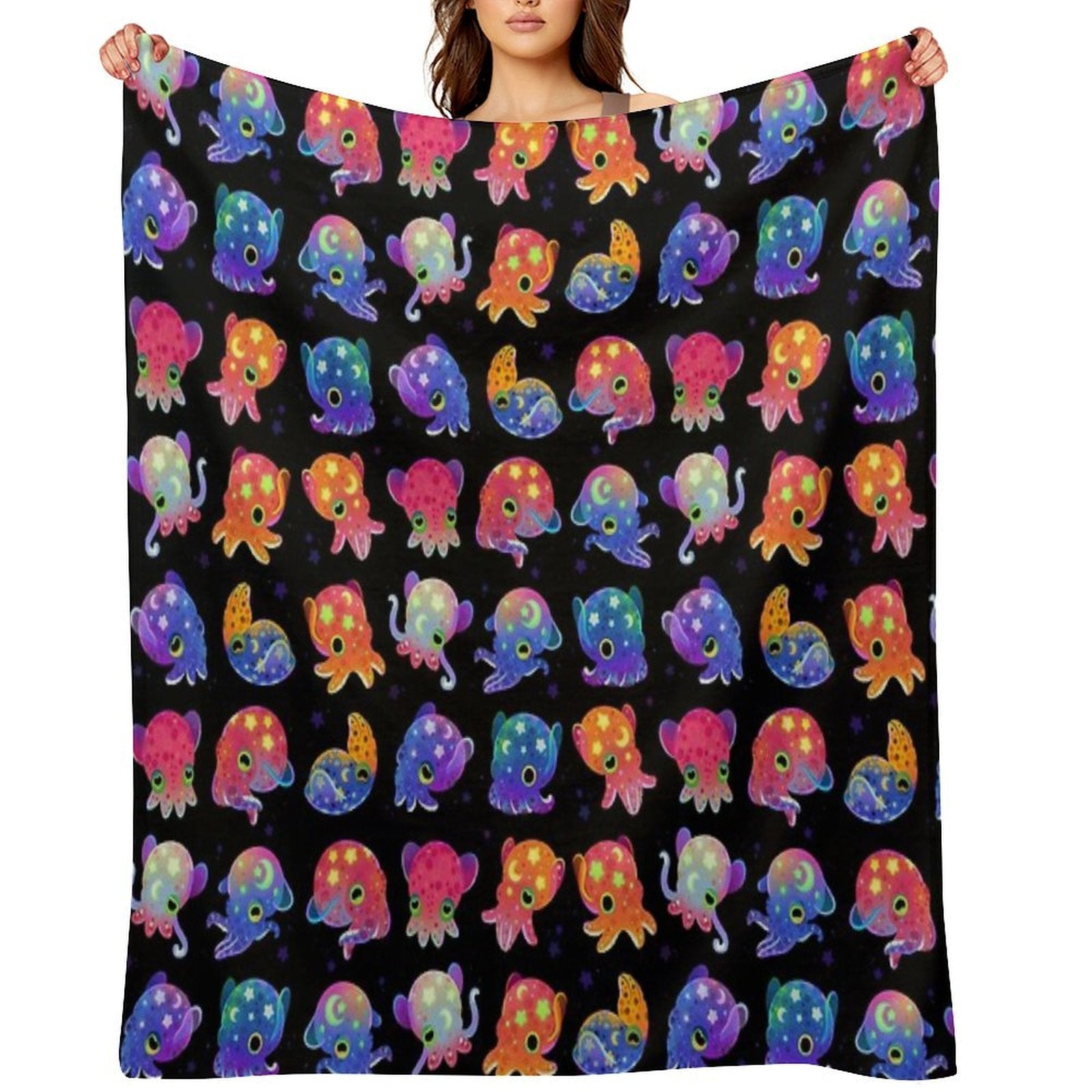 Bobtail Squid Gift-ready Throw Blanket