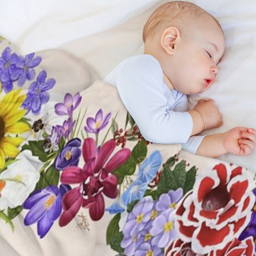 Papa - Language of Flowers Versatility Throw Blanket