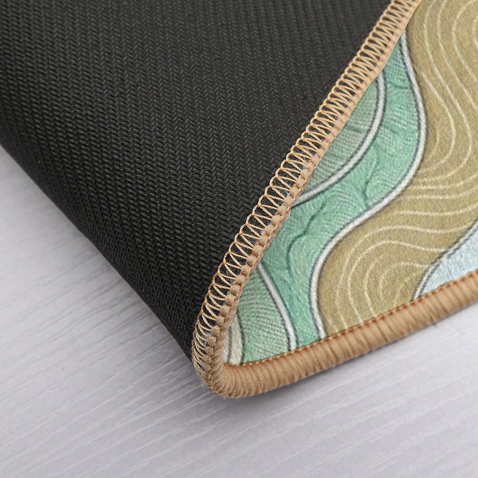 Beach Wave Pattern  Non-Slip Bath Mat