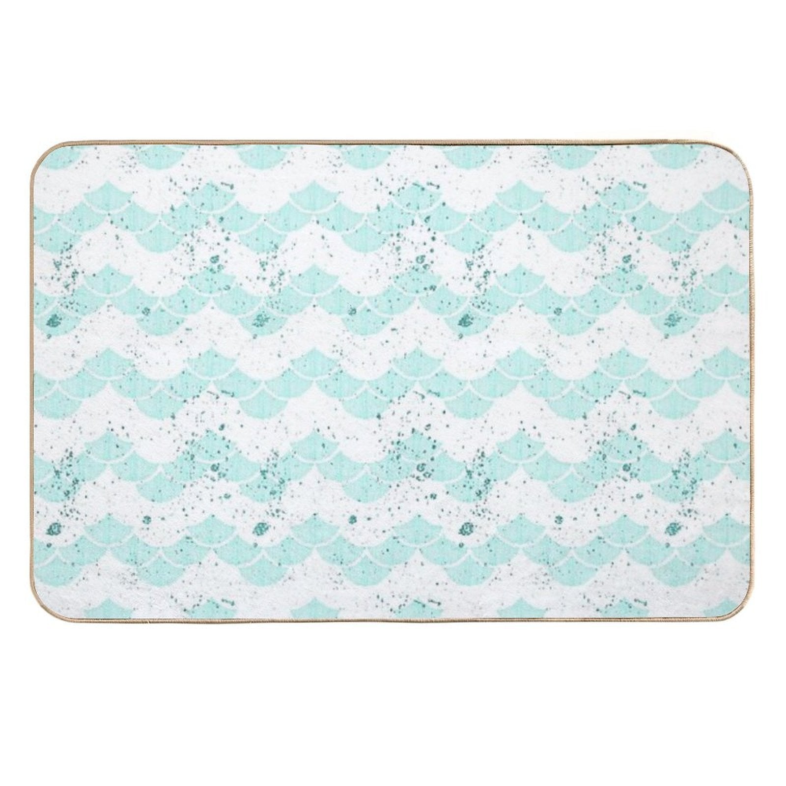 Mermay Scales Glitter Mermaid Have More Fun  Fade-Resistant Bath Mat
