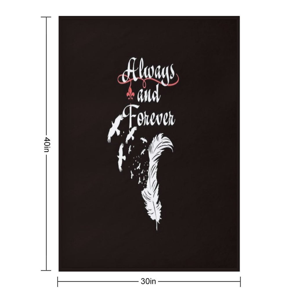 Always And Forever. All-season Throw Blanket