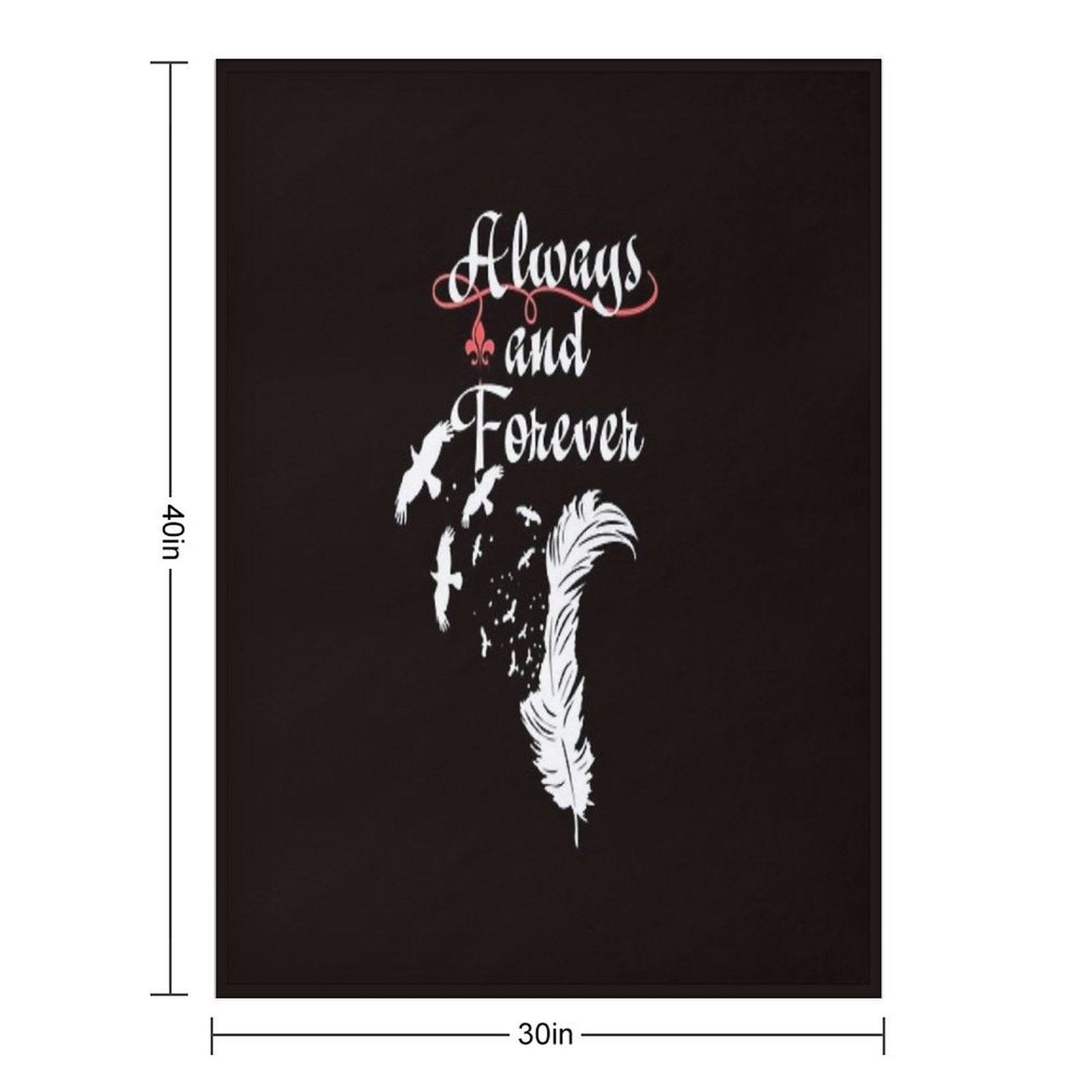 Always And Forever. All-season Throw Blanket