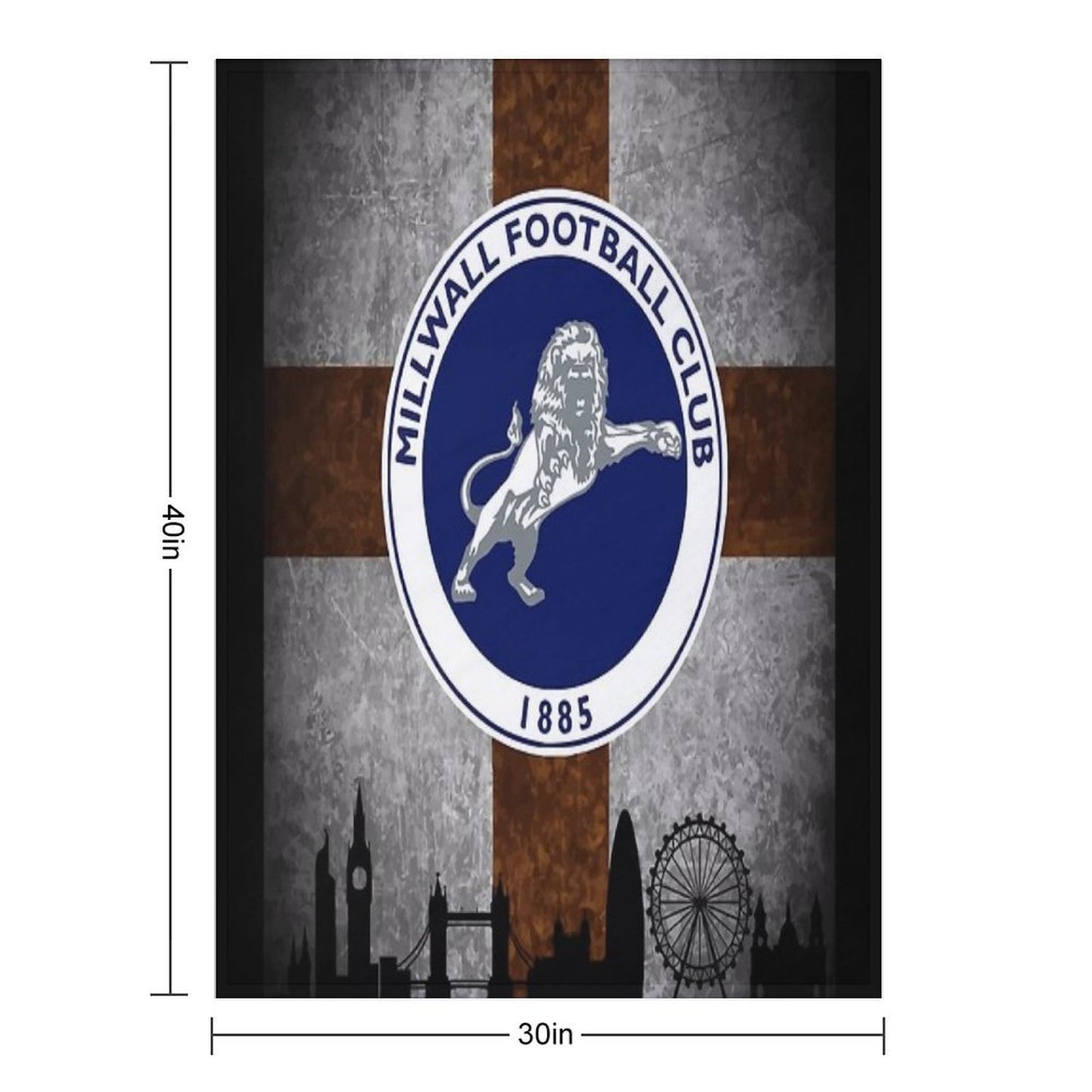 Millwall London Velvety-soft Throw Blanket