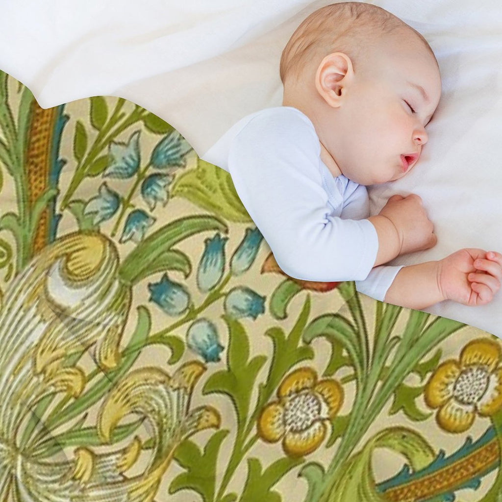 William Morris Golden Lily Quick-dry Throw Blanket