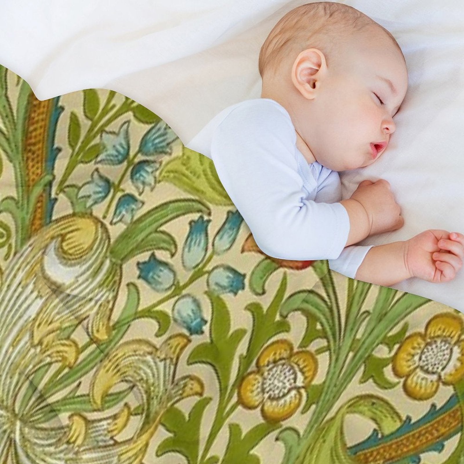 William Morris Golden Lily Quick-dry Throw Blanket