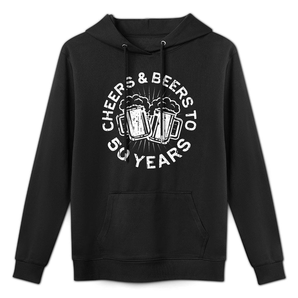 Cheers And Beers To 50 Years 50th Birthday Pilling-Resistant Hoodie