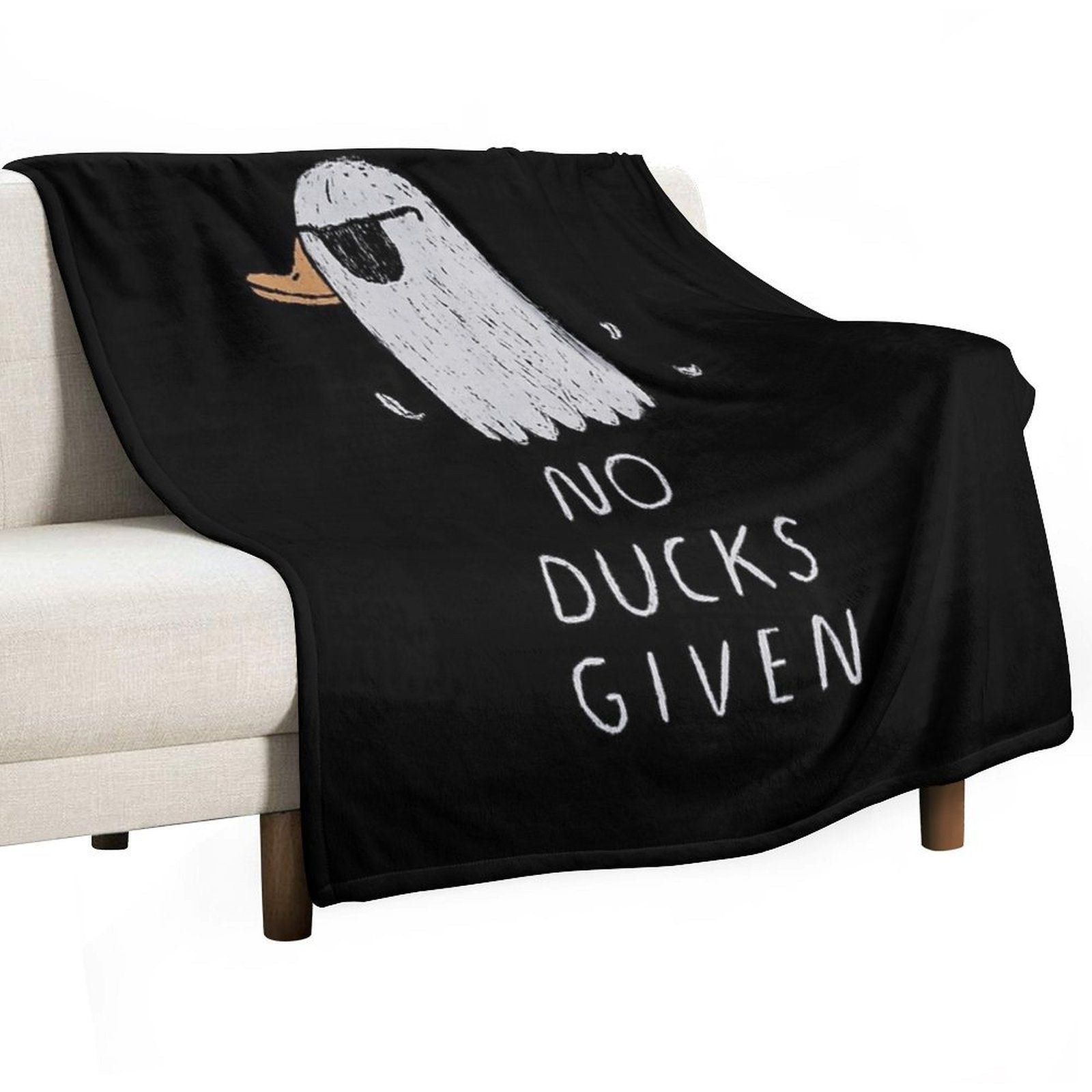 No Ducks Given Wrinkle-free Throw Blanket
