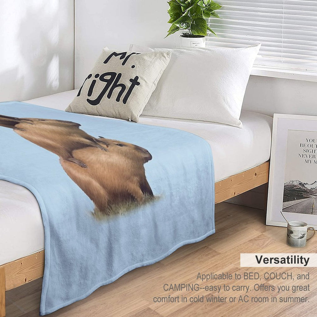 Capybara  Capybara Quick-dry Throw Blanket