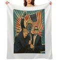 They Live Trump Assassination Parody Versatility Throw Blanket