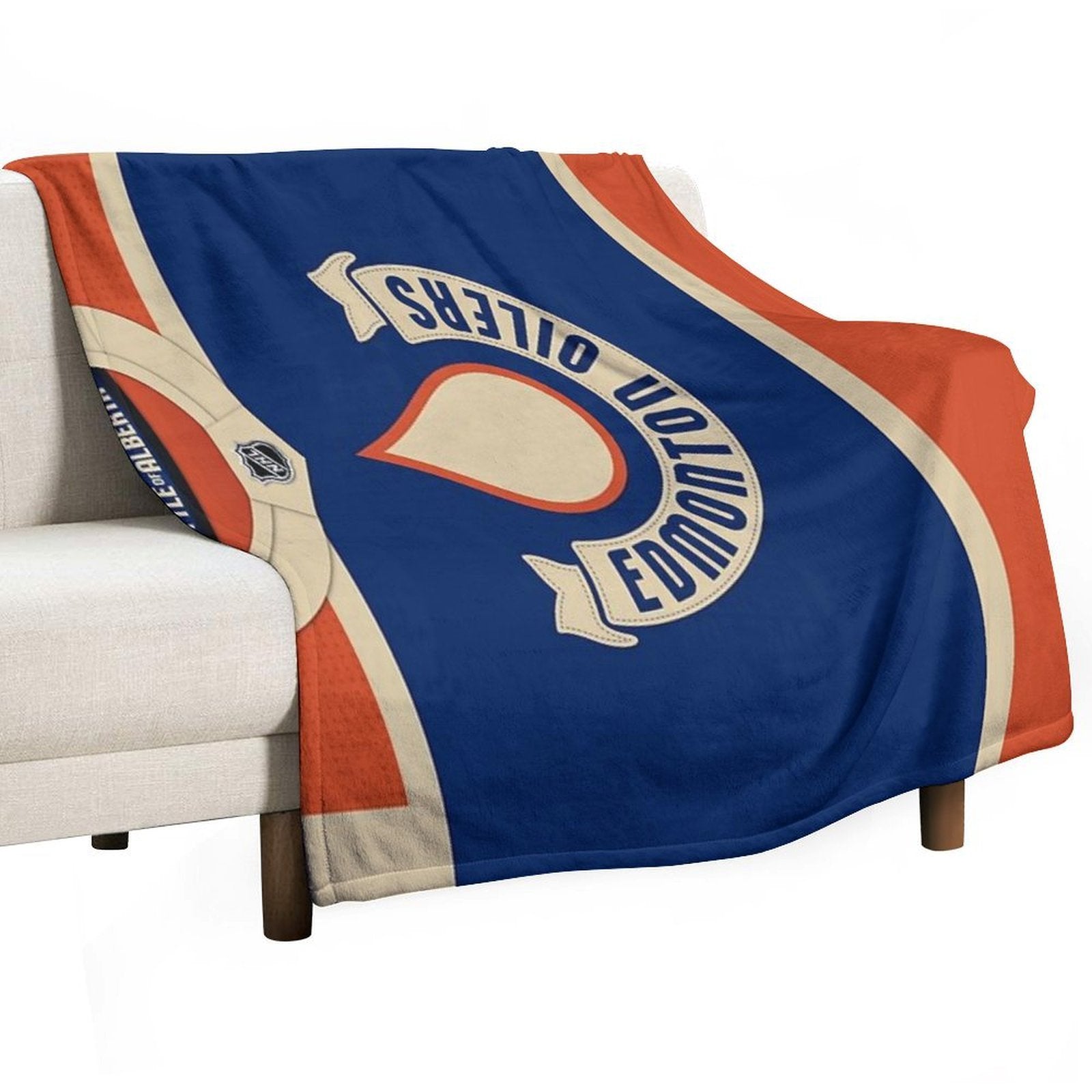 Edmonton Oilers 2023 Heritage Classic Jersey Throw Blanket Anti-pilling Throw Blanket