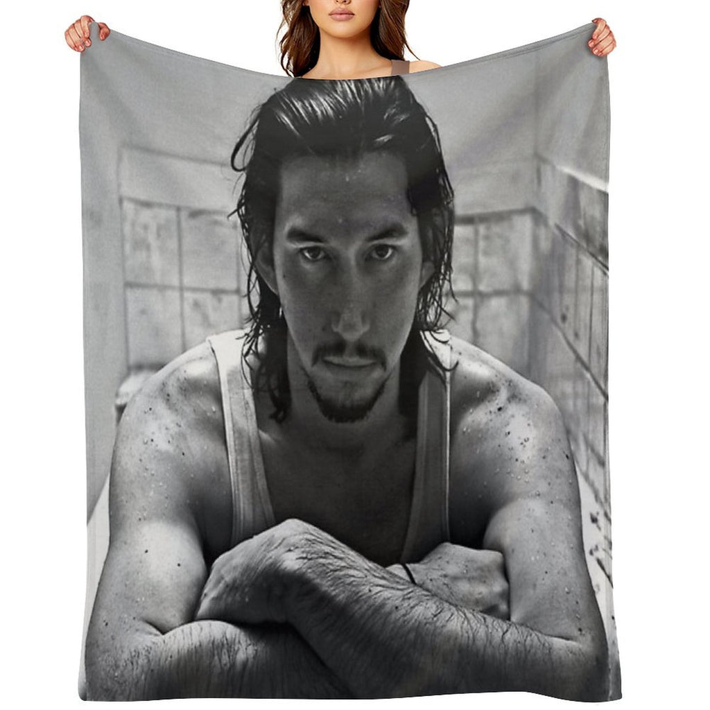 Adam Driver Sustainable Throw Blanket