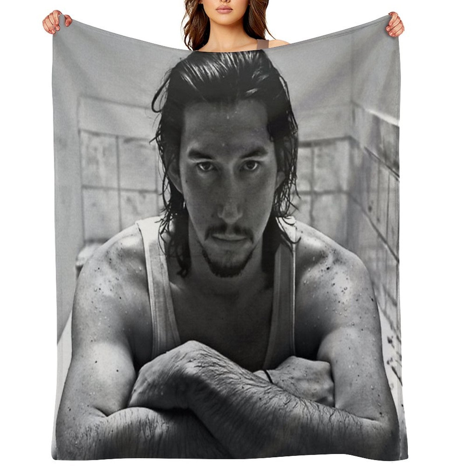 Adam Driver Sustainable Throw Blanket
