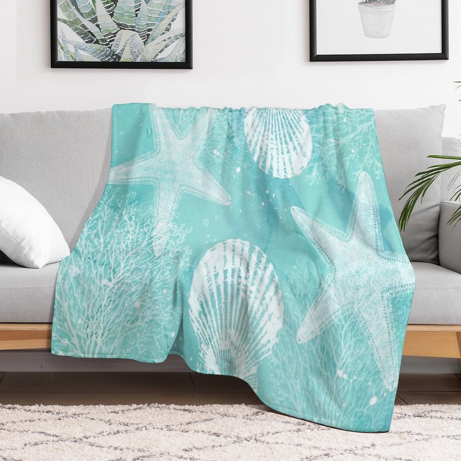 Coastal Sustainable Throw Blanket