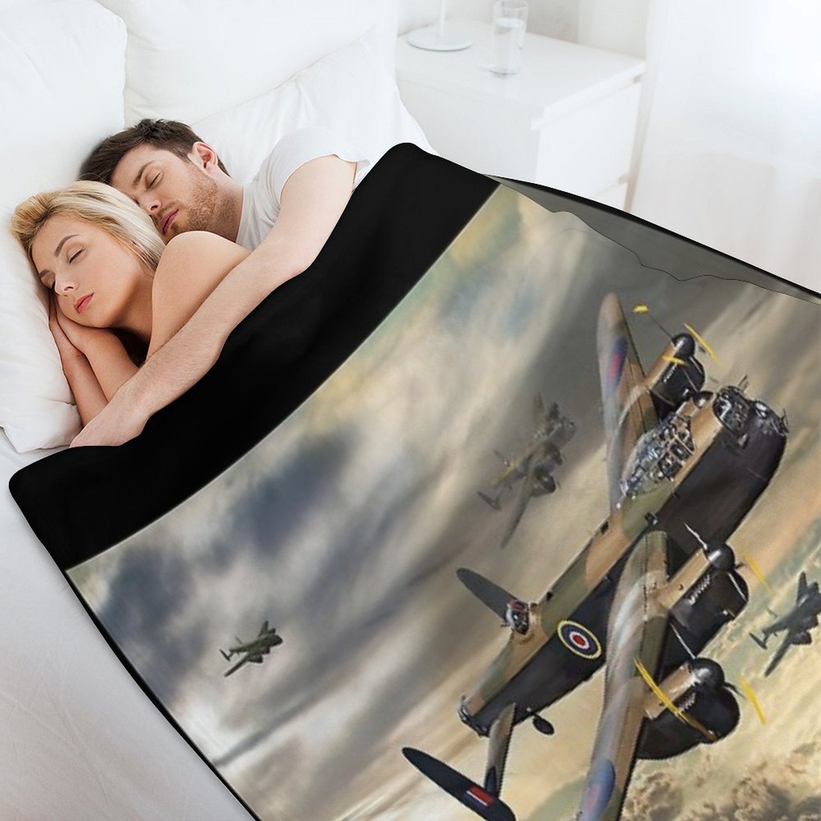 Avro Lancaster Lightweight Throw Blanket