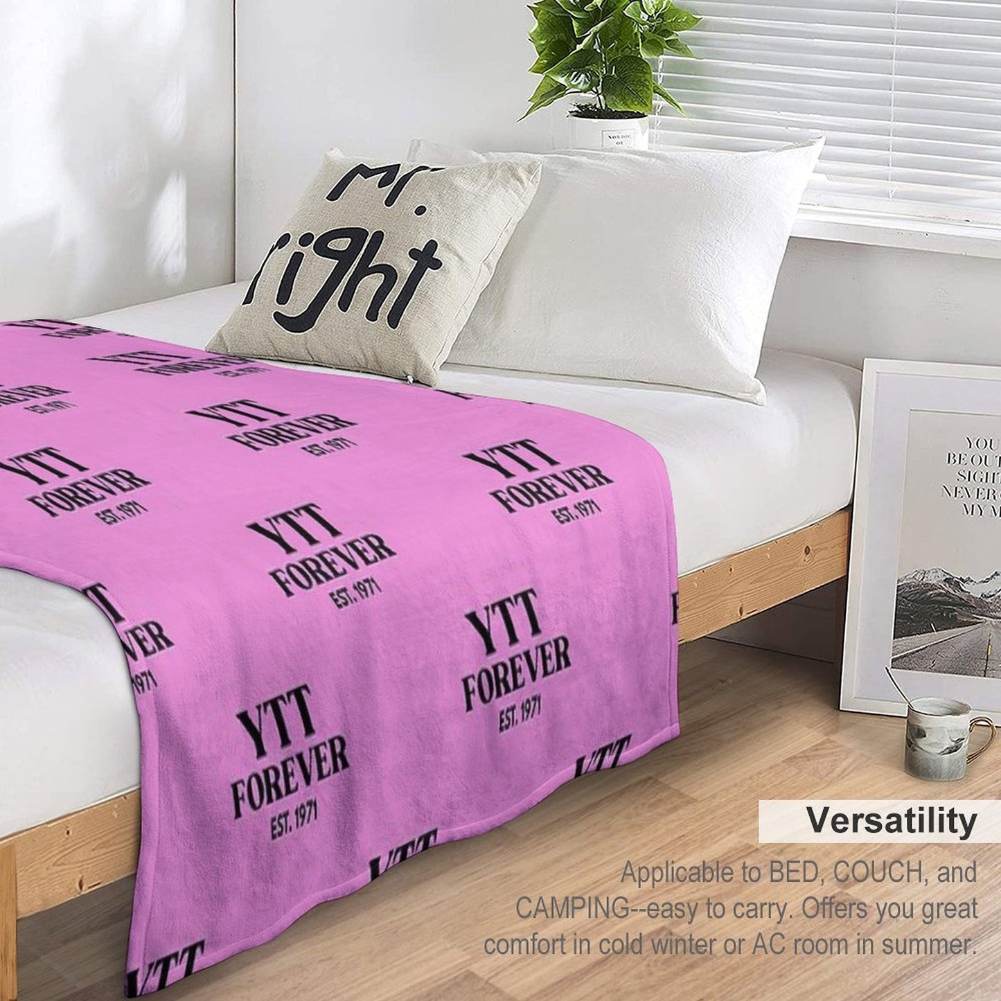 YTT FOREVER EST. 1971 Wrinkle-free Throw Blanket