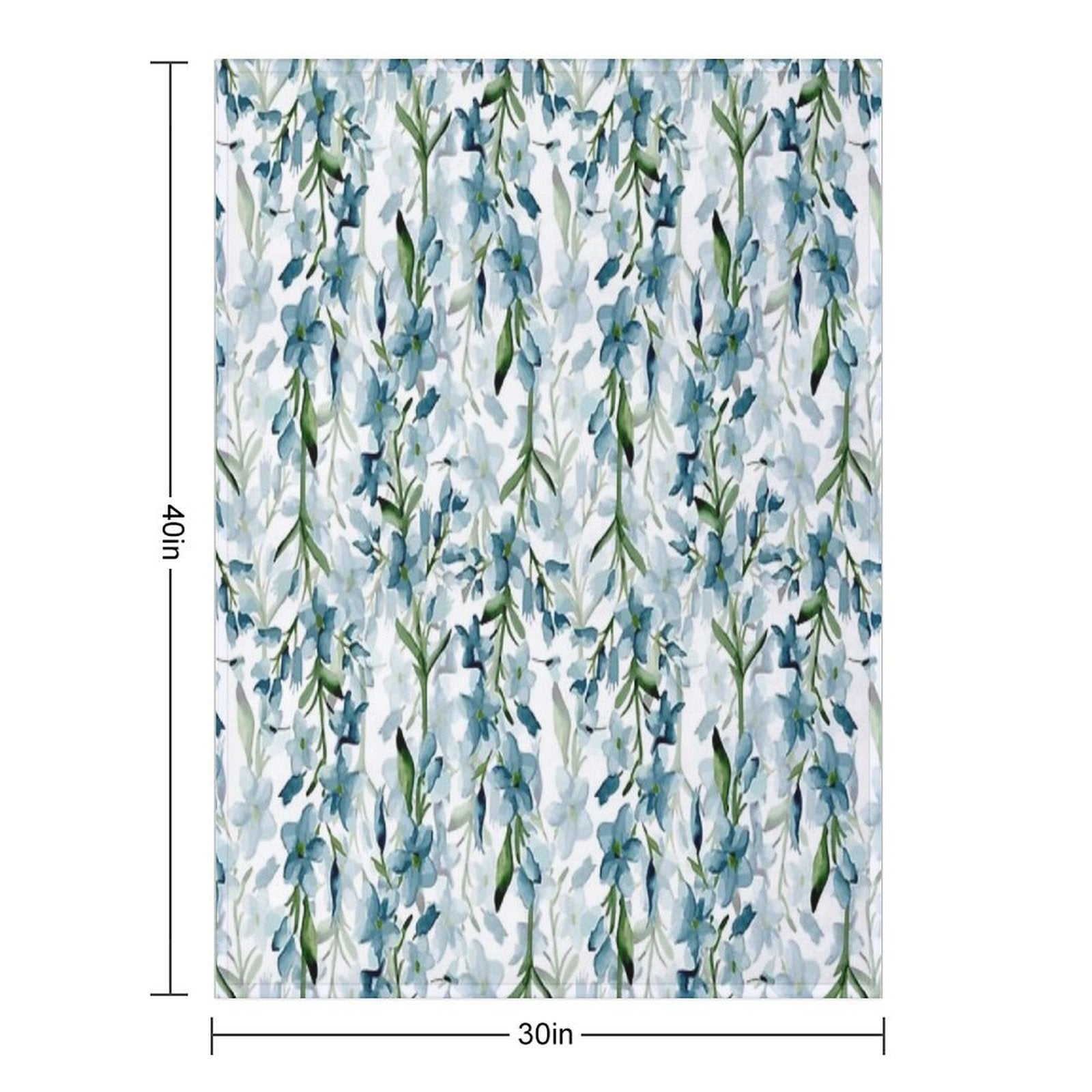 Blue Branches Lightweight Throw Blanket