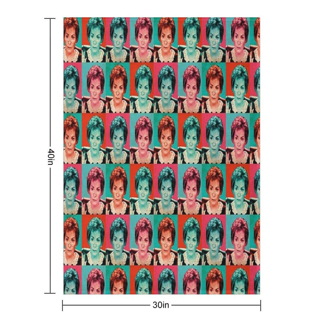 Judge Judy Pop Artwork Comfort Throw Blanket