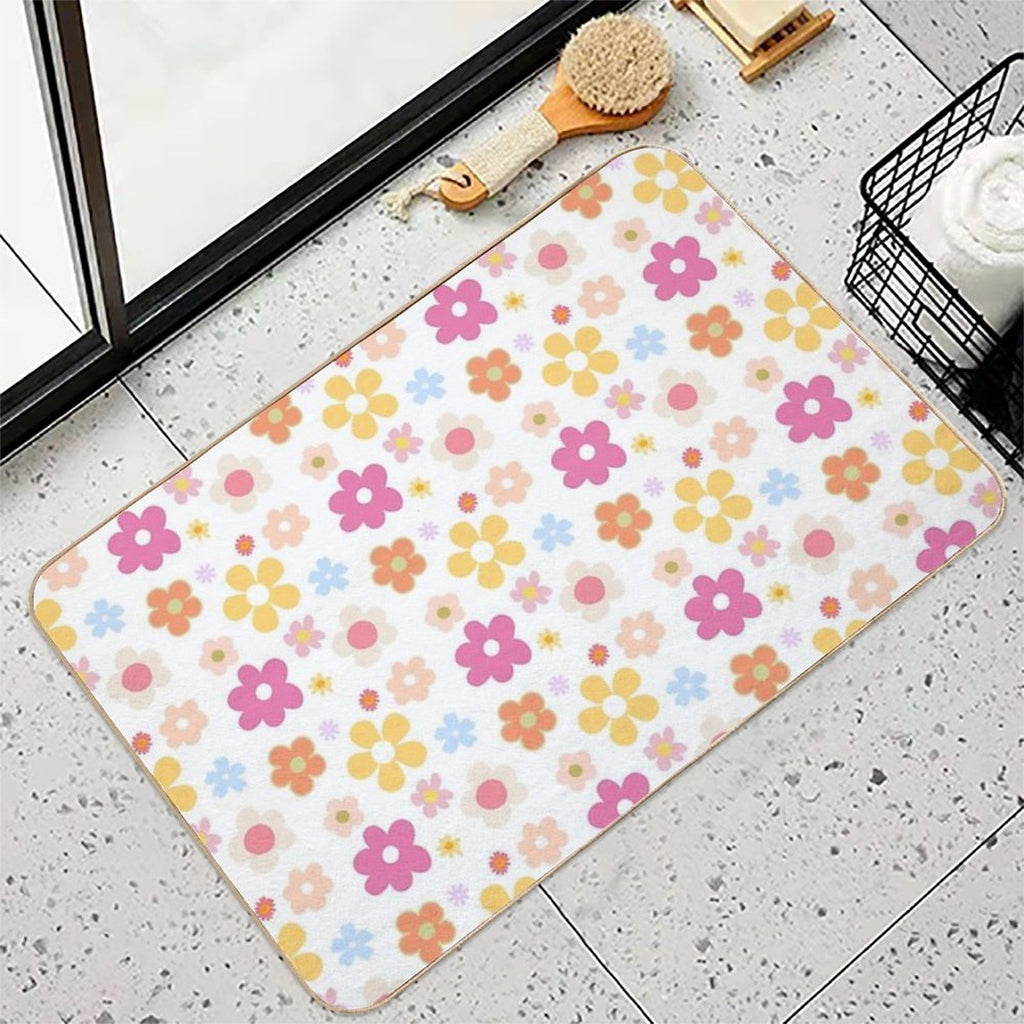 Cute Flower Theme  Eco-Friendly Bath Mat